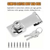 ZiYuya Hasp Lock with Different Keys, Padlock Gate Latch Door