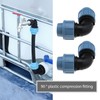 OTOTEC 2Pcs Water Pipe Elbow Replacement Water Pipe Quick Couplings