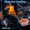 Gosknor Fischfutter Automat, 10x6cm Fischfutterspender Schwimmend & Sinkend Futterautomat Aquarium