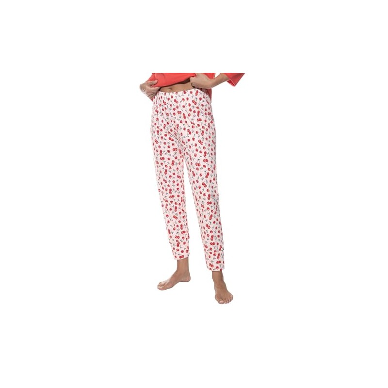Mey Cherry Rush 1220070 Women's Yoga Pants Sleepwear, Candy Pink,