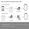 Minoston Z-Wave Plug Outlet 800 Series, Zwave Mini Smart Plug