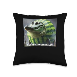 Glorbo Fruttodrillo Meme Throw Pillow