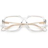 VISOONE Oversized Blue Light Blocking Glasses with Chic Square TR90