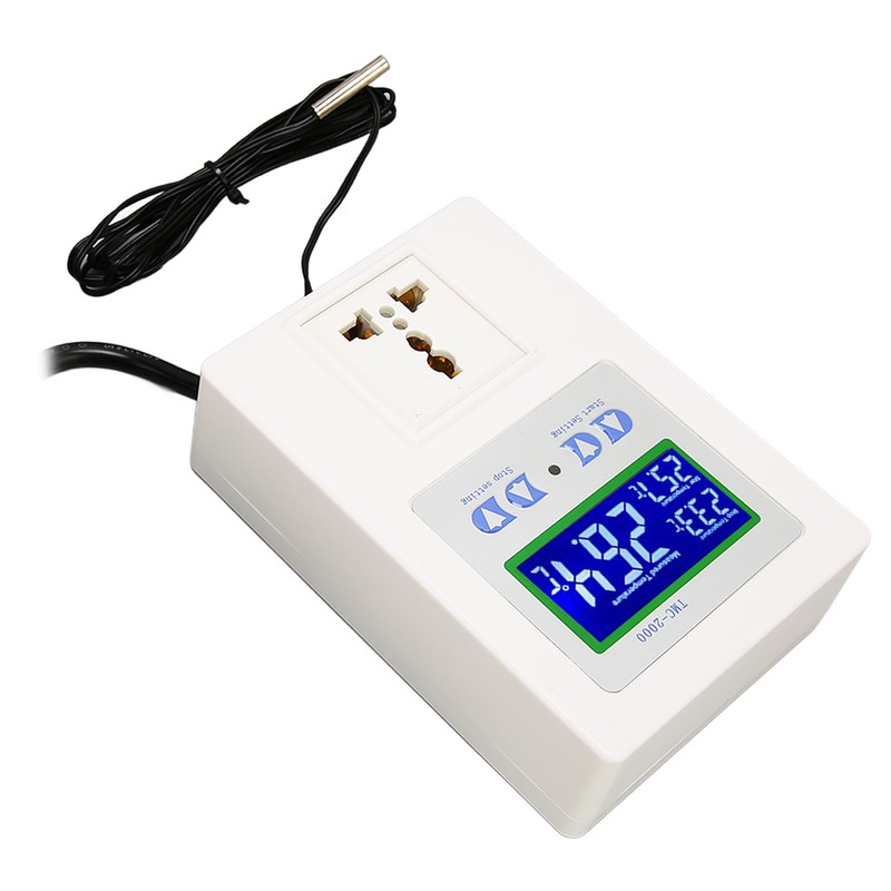 Digital Temperature Controller LCD Display Heating Cooling Thermostat Controller for