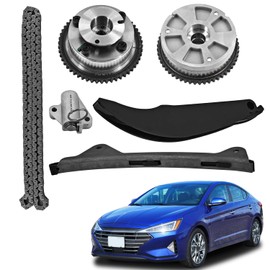 24321-2E010 24350-2E700 Timing Chain Kit With VVT Sprockets Fit For 2017-2022 Kia Forte 2017-2021 Hyundai Elantra Veloste-r Kona 2.0L