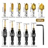 12 PCS Countersink Drill Bit Set, Counter Sink Drill Bits