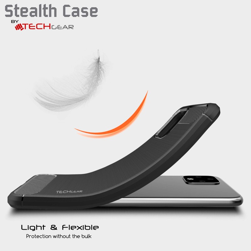 TECHGEAR Pixel 4 Case [Stealth Case] Flexible, Shockproof, Ultra Slim,