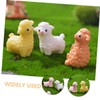 ORFOFE 8pcs Miniature Alpaca Figurines Mini Resin Alpaca Ornaments Tiny