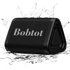 Bobtot Portable Bluetooth Speaker, IPX7 Mini Speaker, Loud and Stereo Sound with Bass, 15H Playing Time, TWS Pairing for Travel, Party, Camping
