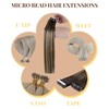 Hetto Micro Link Hair Extensions Human Hair Black Micro Bead