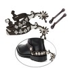 Suohanfei 2PCS Horse Spurs for Cowboy Boots with Spur Straps,