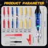 Test Light Probe Kit, 3-72V DC LED Digital Automotive Circuit