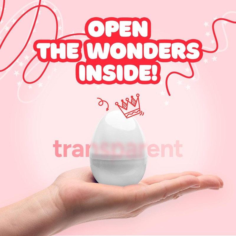 Entervending Easter Eggs 3” - Clear Fillable Plastic Capsule –