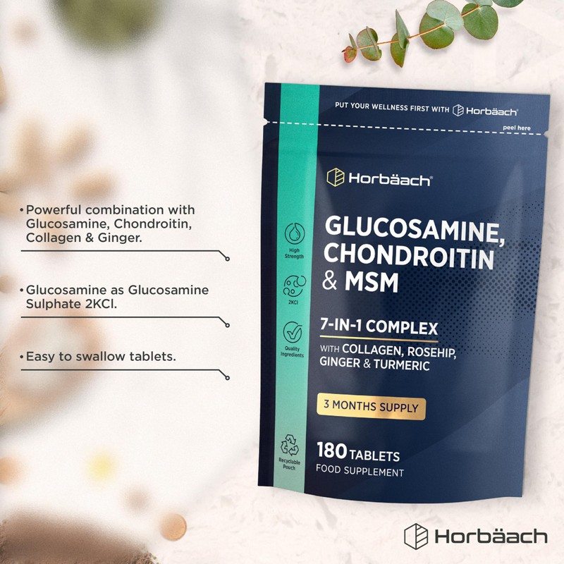 Glucosamine and Chondroitin High Strength 7-in-1 | 180 Tablets |