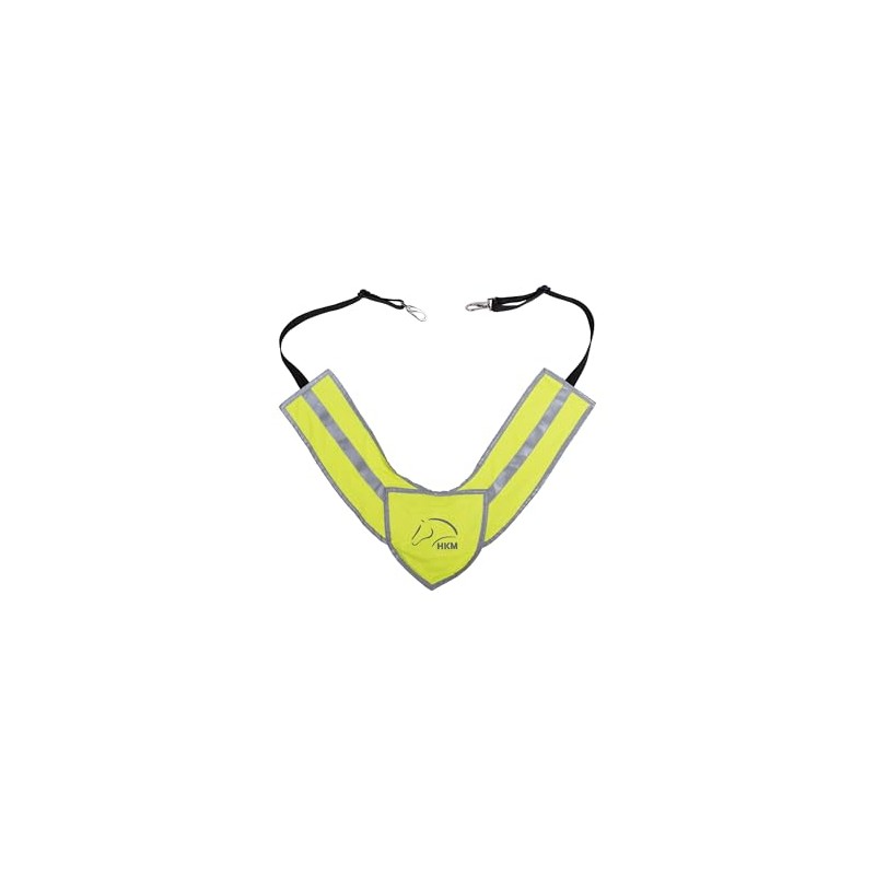HKM Reflective Breastplate Neon Yellow One Size