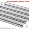 Qrity 2 PCS Stainless Steel Hook Terminal Compression Springs, Wire