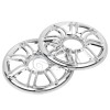 Unbranded Chrome 3D Rear Speaker Grill Covers Fit For Harley