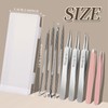 Teenitor 9 Pcs Professional Blackhead Tweezers and Pimple Popper Tool