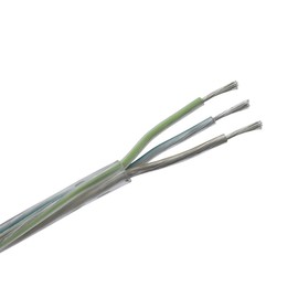 WITTKOWARE Lamp Cable (Light Cable), Transparent, Flexible, Tinned Copper Conductor, 3 x 1.50 mm², Cable Length 5 m
