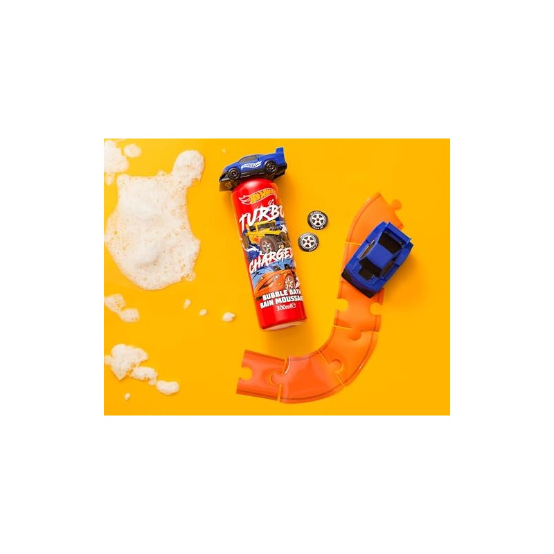 Hot Wheels Children's Bath Stickers & Bubble Bath Set -