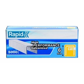 Rapid 23391100 1/4-Inch 19 Series Fine Wire Staples with R19E and R23, 5000 Per Box , Gray