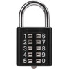 Combination Lock, 10 Digits Push Button Padlock Luggage Lock Gym