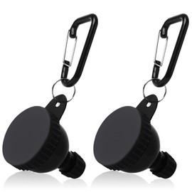 lazeeys 2 Pcs Protein Powder Container to go, 50ml protein powder container, Portable Protein Powder Travel Container, powder container for Powder Mixes, Pre Workout/Gym Supplement Funnel Keychain