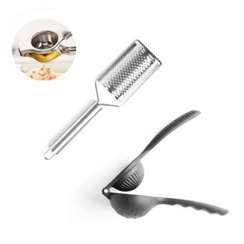 Lemon Squeezer and Lemon User together, Stainless Steel, manual cheese grater - lime squeezer - citrus press - parmesan Cheese - Citrus Press Juicer -Zester Grater - Lemon Lime Squeezer for Kitchen