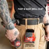 Holstery DriverMaster PRO | Clip-On Tool Belt Drill Holder -