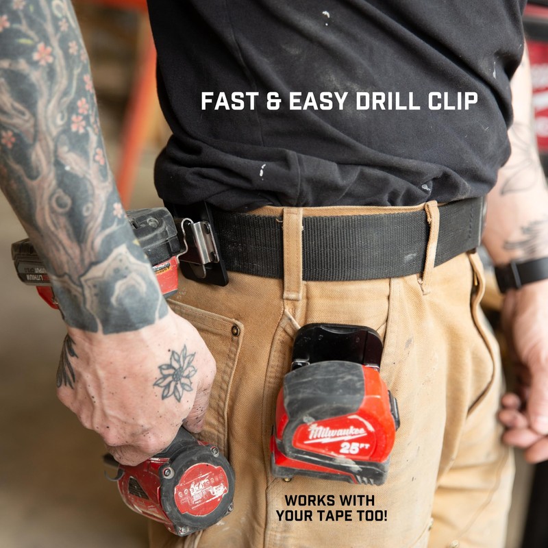 Holstery DriverMaster PRO | Clip-On Tool Belt Drill Holder -
