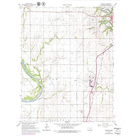 Kansas Maps - 1965 Hackney, KS - USGS Historical Topographic Wall Art - 35in x 44in, Large Wall Art Map