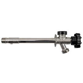 Watts LFFHB Series 1/2" Solder or Male IPS Lead-Free Frostproof Automatic Draining Wall Hydrant, Wall Size 10", Brass Vacuum Breaker for Backflow Protection, 3/4" Hose Outlet