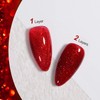 GAOY Glitter Gel Nail Polish, 16ml Sparkly Red Jelly Gel
