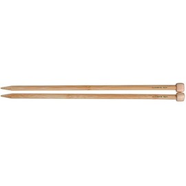 Clover 71089 Bamboo Single Point Knitting Needles 13 in. -14 in. -Size 11
