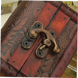 Gatuida 5Pcs Retro Wooden Jewelry Storage Box Small Trinket Case Organizer for Earrings Rings Goods Durable Keepsake Box with Vintage Design for Women