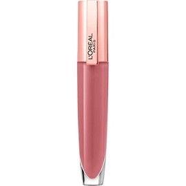 L'Oreal Paris Glow Paradise Bálsamo labial hidratante en brillo con extracto de granada y ácido hialurónico, fórmula ultrasuave y no pegajosa, Feather