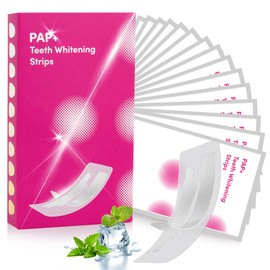 Pack of 28 Teeth Whitening Strips - Professional Teeth Whitening Strips, Whitening Teeth for Whiter Teeth - Quick Whitening, Removes Discolouration & Stains, with Fresh Mint Flavour (Pink)