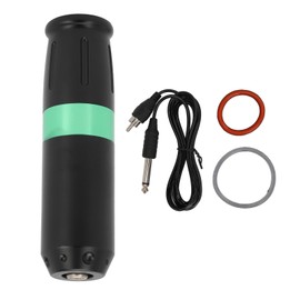 Tattoo Pen Machine RCA Interface Slip Proof Handle Shader Liner Alloy Tattoo Pen for Salon Black Green
