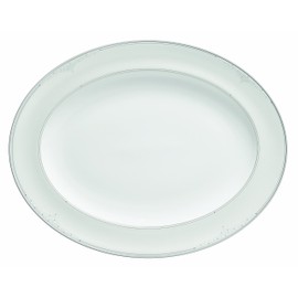 Monique Lhuillier for Royal Doulton Modern Love Oval Platter, 13-1/2-Inch