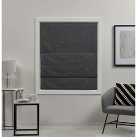 Exclusive Home Curtains - WS012478DSEHC1 020 Acadia Total Blackout Roman Shade, 31x64, Grey