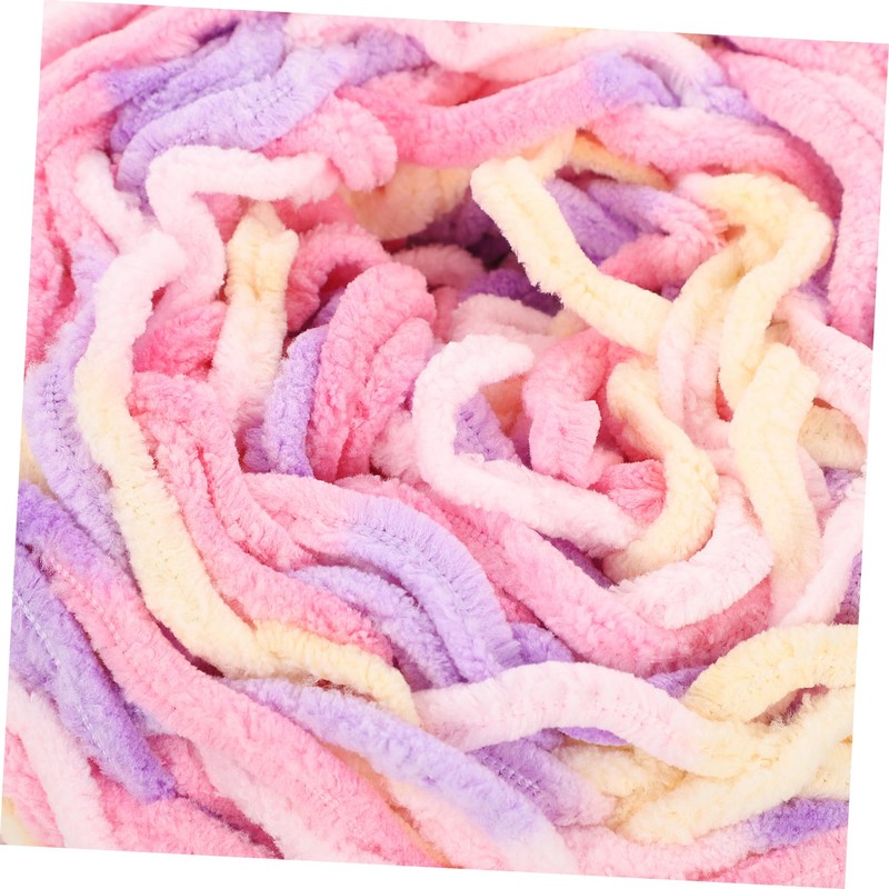 Gadpiparty 1roll Chunky Crochet Yarn for Projects Soft Skin-Friendly Yarn