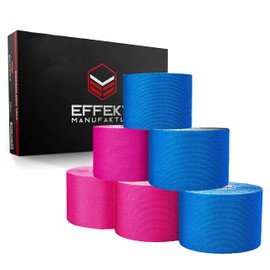 Effekt Physio Kinesiotapes [5 m x 5 cm] in Many Colours I 6 Sports Rolls Set | Kinesio Tape Waterproof & Elastic I Extra Strong Kinesio Tape | Elastic Kintex