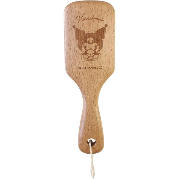 Sanrio Characters Wood Paddle Brush, Chromi, Approx. 8.1 x 2.6
