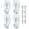 Blulu 4 Pcs Sliding Closet Door Roller Kit Wardrobe Wheels