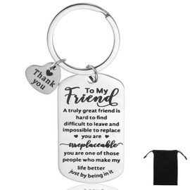 Ouligay Best Friends Keychain Friendship Gifts for Women Best Friends Keychain Bff Long Distance Friendship Gifts Bestie Friends Leaving Apart Going Away Gift for Women Birthday Christmas