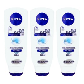 Kit 3 Pzas Crema Corporal Nivea Bajo La Ducha 24 Hr 250ml