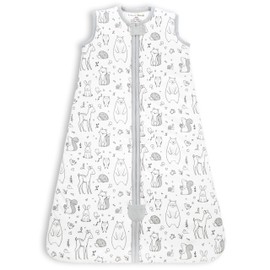 Mama Cheetah Baby Sleep Sack 2.5 TOG, Winter Baby Sleeping Bag with 2-Way Zipper, Organic Cotton Transition Wearable Blanket for Boy Girl Infant Toddler, 12-18 Months