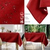 Filumi Tablecloth 140 x 180 cm Red Washable for Indoor