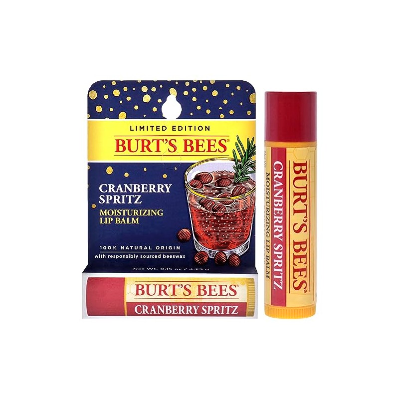 Bálsamo labial hidratante Cramberry Spritz de Burts Bees para unisex,