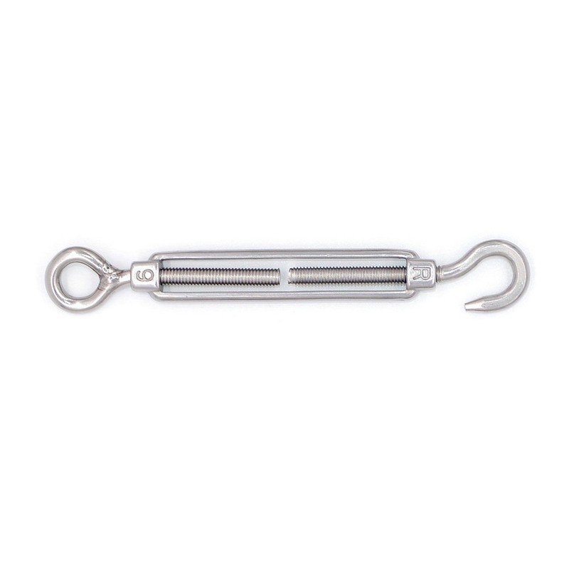 EMCOLLECTION 5pcs M6 Stainless Steel 304 Hook & Eye Turnbuckle